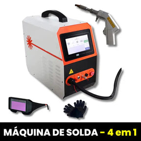Máquina de Solda e Corte a Laser Portátil Multiprocesso 150A Proteção Térmica 4 em 1 Bivolt (PROMOÇÃO LIMITADA)