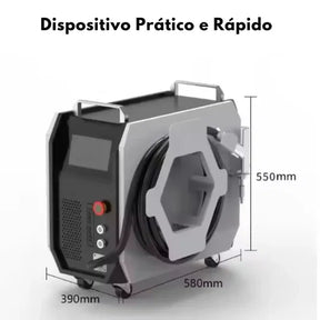 Máquina de Solda e Corte a Laser Portátil Multiprocesso 150A Proteção Térmica 4 em 1 Bivolt (PROMOÇÃO LIMITADA)