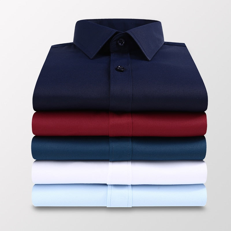 Elastier™ Camisa Masculina Social Casual Premium Elástica